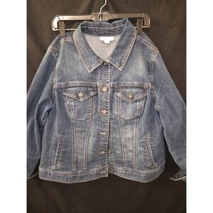 Style & Co. Denim Jacket‎ Womens Size 14W